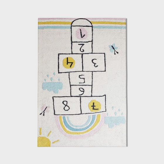 Colorful Hopscotch Game Mat 3D model