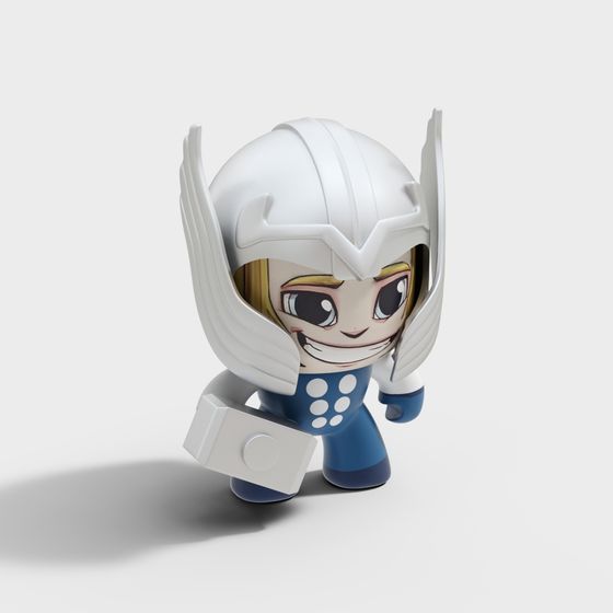 Chibi Thor 3D model for Creative Projects