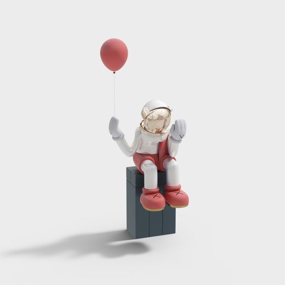 Floating Astronaut 3D model