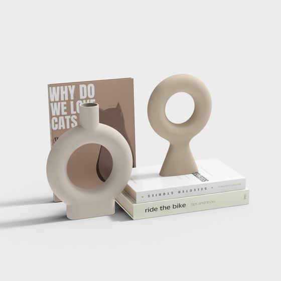 Minimalist Bookends 3D model