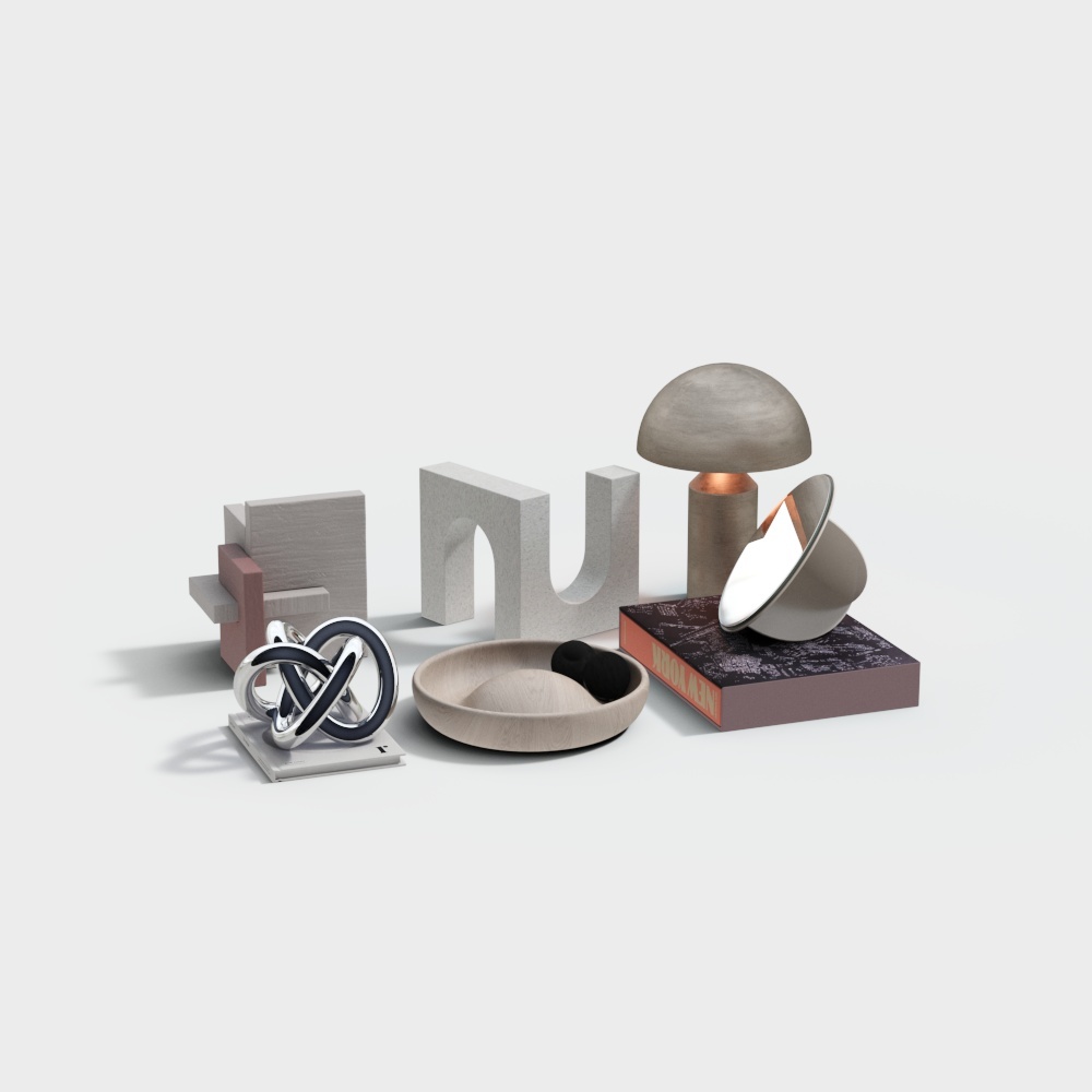 Urban Sculptures 3D model for Modern Aesthetics