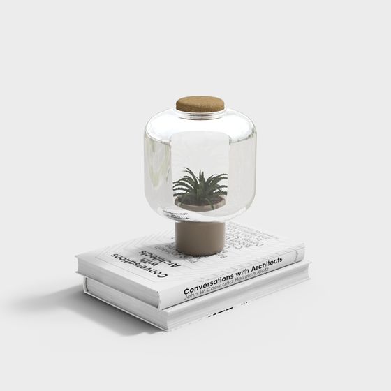 Glass Bottle Plant 3D model