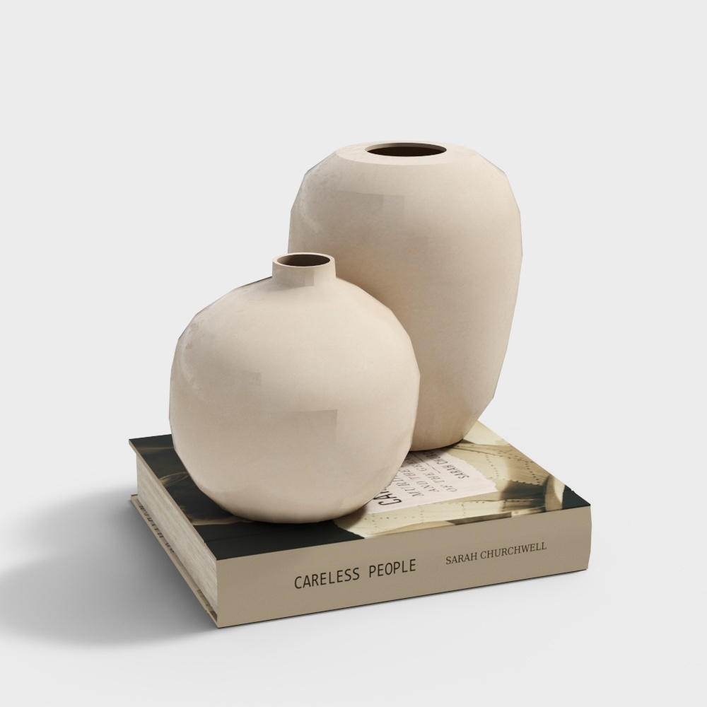 Modern jewelry ornaments combined ceramics