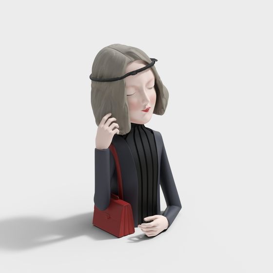 Elegant Urban Female 3D Model