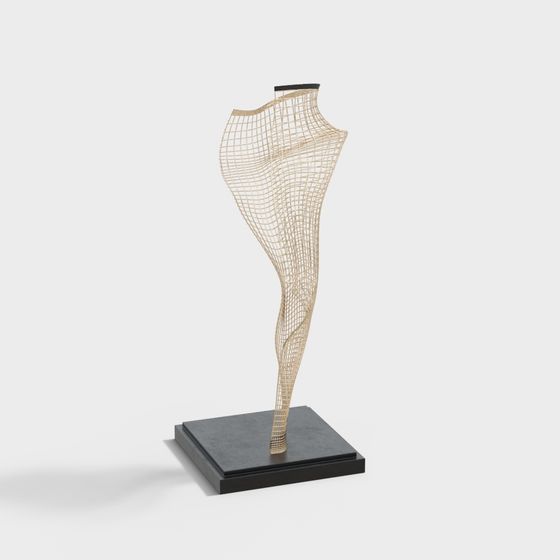 Grid Female Body 3D model for Creative Projects