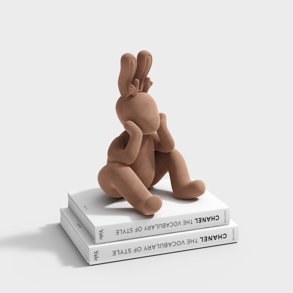 Thoughtful Rabbit 3D model for Creative Designs