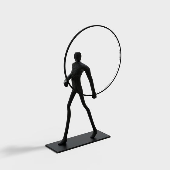 Hula Hoop Man 3D model