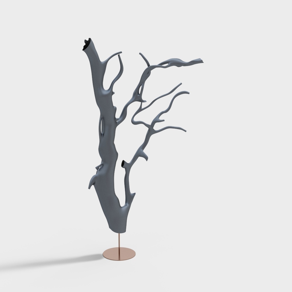 Solitary Tree Low-Poly 3D model