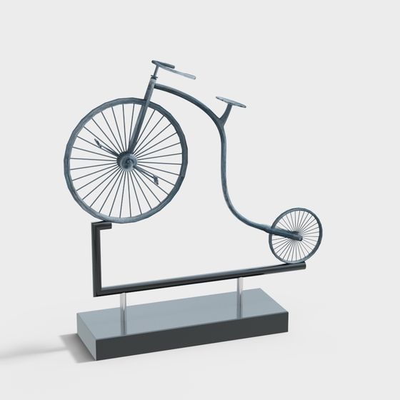 Vintage Bicycle 3D model with Unique Charm