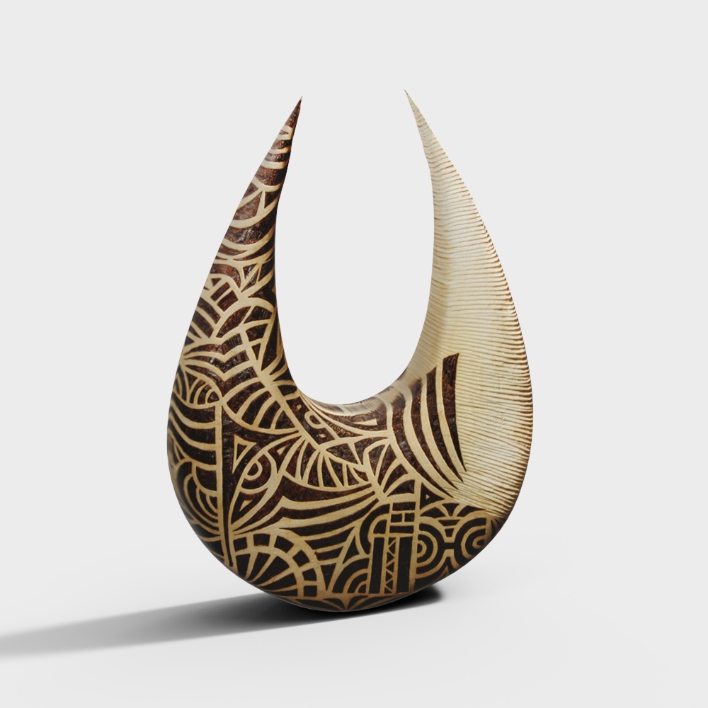 Modern decorative U-shaped handicraft ornaments
