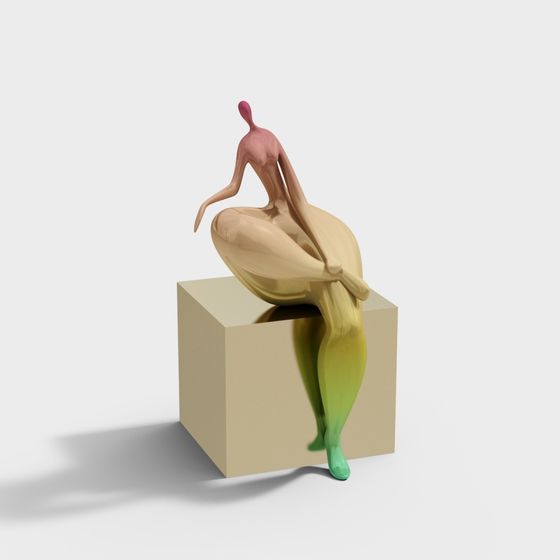 Abstract Dancer 3D Model