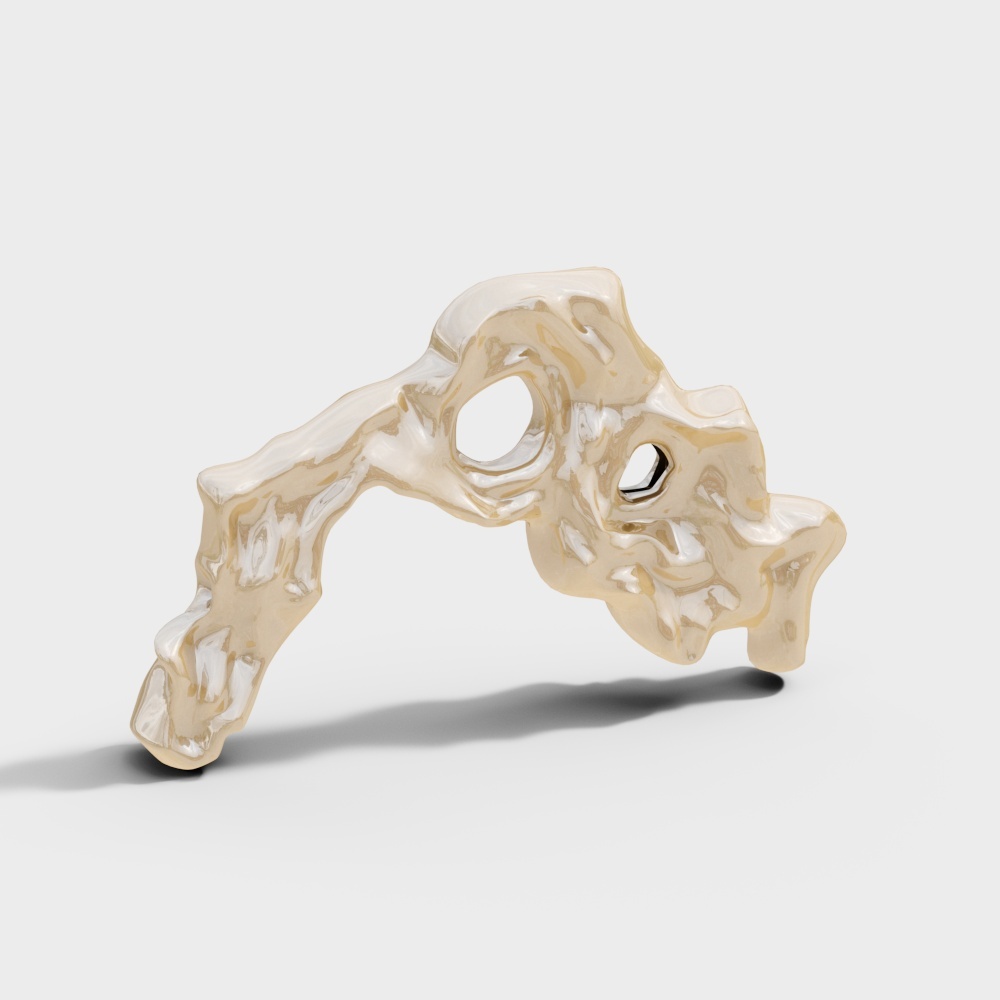 Organic Bone 3D Model for Creative Arts