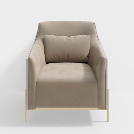 Zhida Home - Sofa da đơn sang trọng nhẹ nhàng CX2176-1-D1