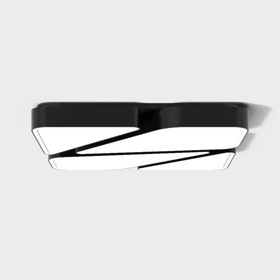 Sleek Streamlined Pendant Light 3D model