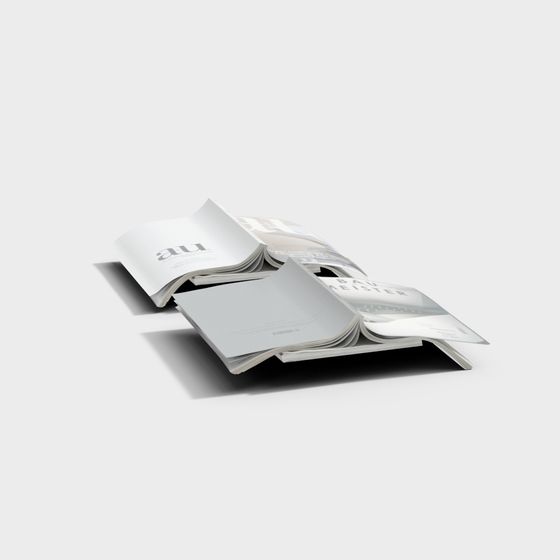 Low-Poly Urban Magazine 3D model