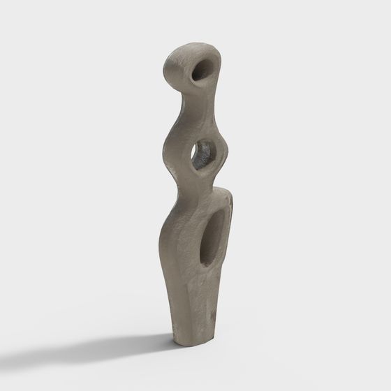 Abstract Sculpture Low-Poly 3D model