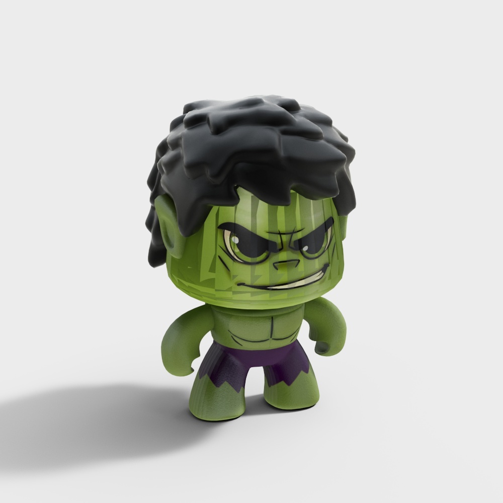 Low Poly Green Giant 3D Model