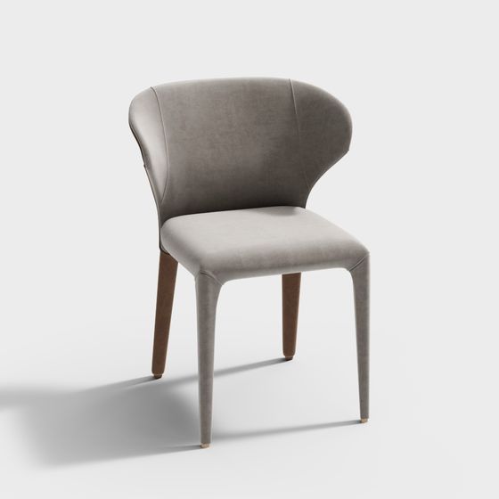 Elegant Shell Chair 3D model