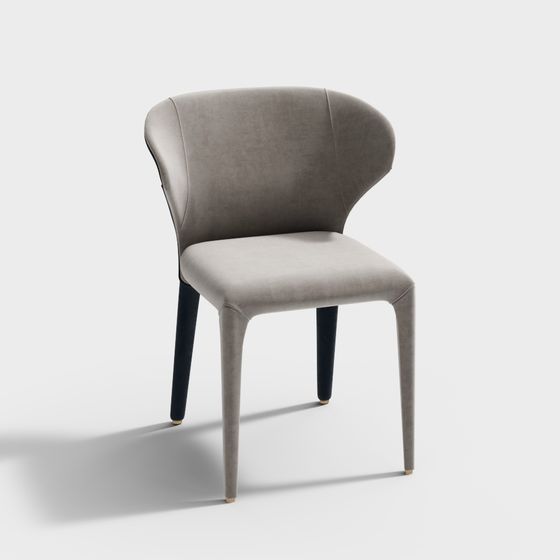 Elegant Swoon Chair 3D model for Modern Interiors