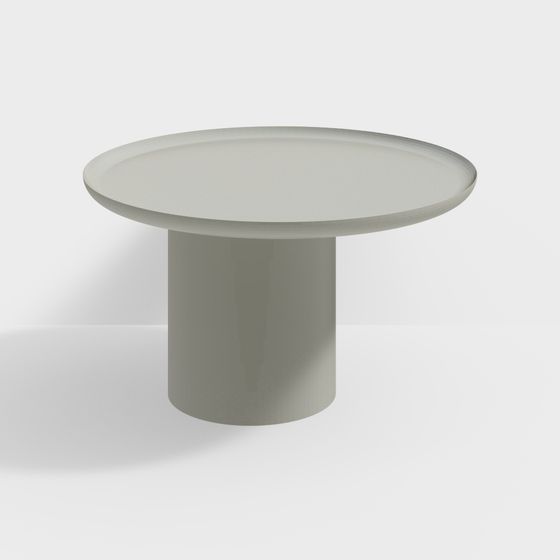 Modern Cylindrical Dining Table 3D model