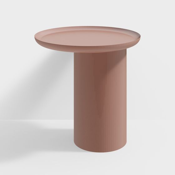 Stylish Cylindrical Side Table 3D Model for Modern Spaces