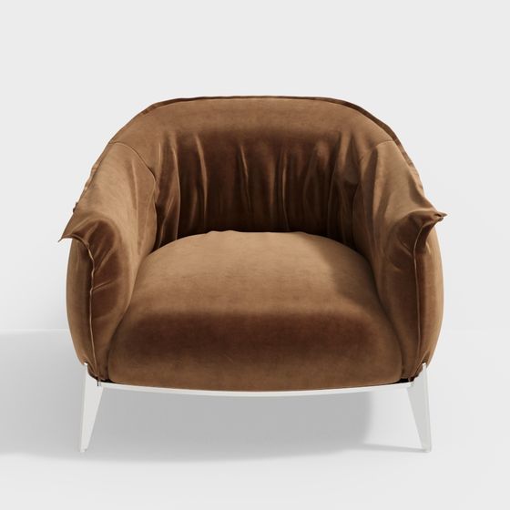 Luxurious Low-Polygon Sofa 3D model