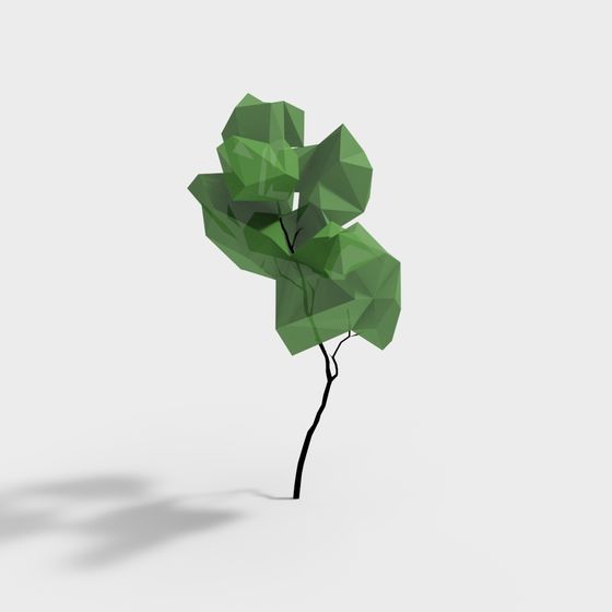 Forest Spirit Low-Poly 3D Model for Creative Projects