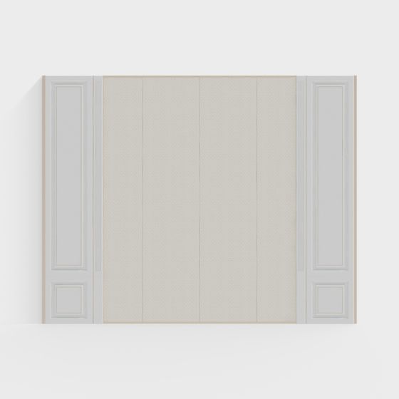 Elegant Panel Door 3D model for Contemporary Spaces