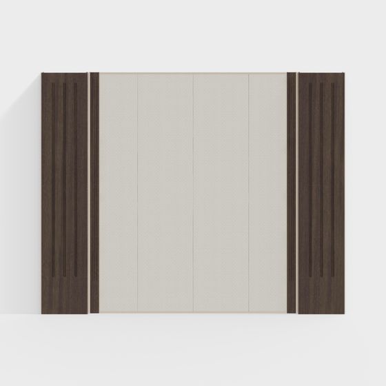 Minimalist Door Panel 3D model for Creative Projects