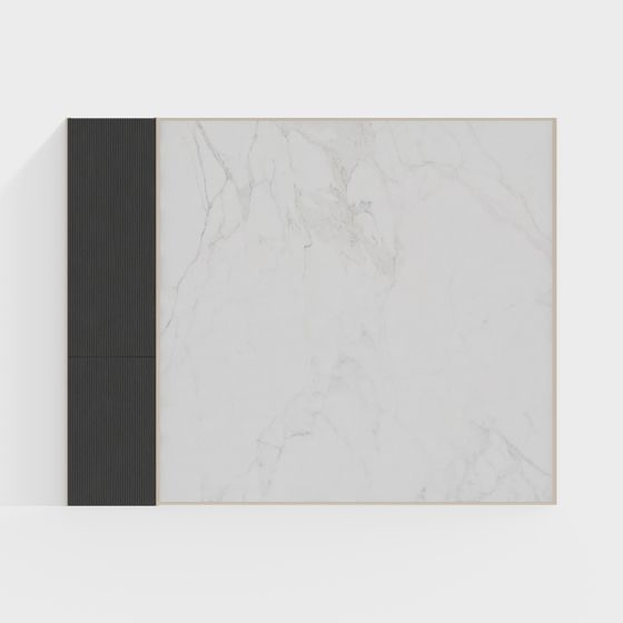 Elegant Marble Panel 3D model