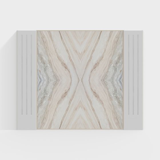Symmetry Marble Panel 3D model for Creative Projects