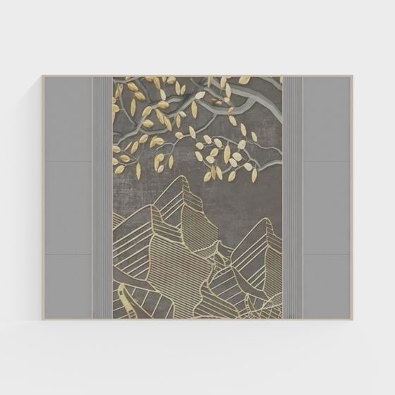 Autumn Mountain Landscape 3D model