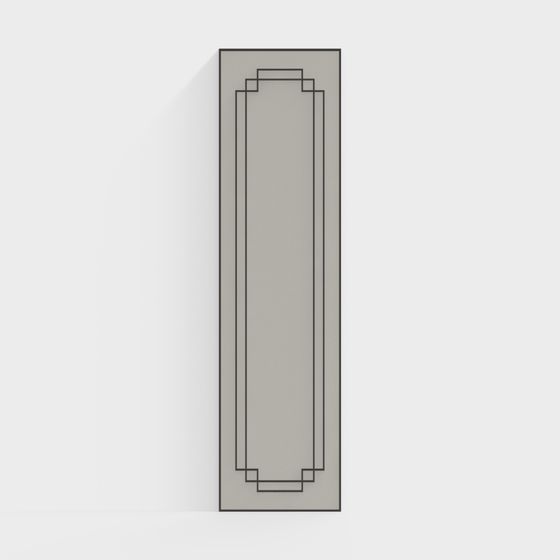 Elegant Minimalist Door Frame 3D model