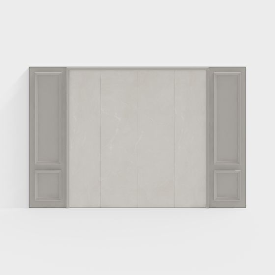 Elegant Low-Poly and High-Detail 3D Wall Model