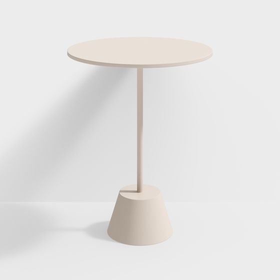 Modern Minimalist Round Table 3D Model