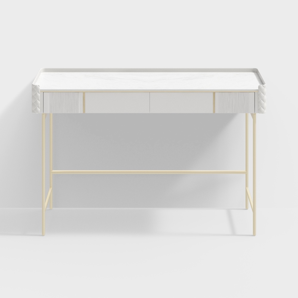 1.2m slate leather lacquered metal dresser - BSVZBS308