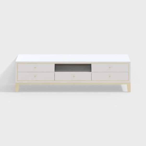 Modern Minimalist Television Cabinet 3D model