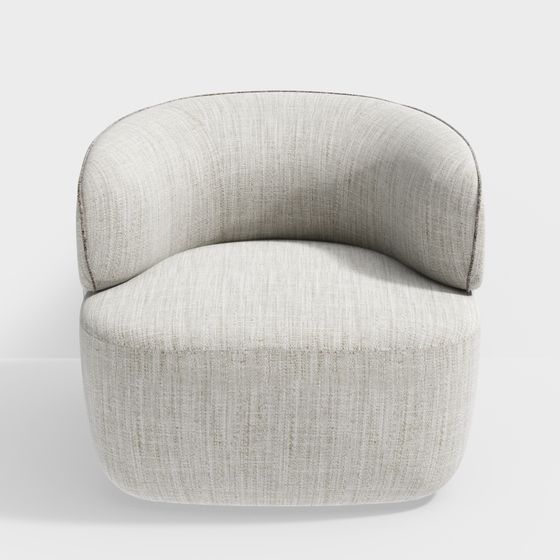 Cozy Curve Armchair 3D model
