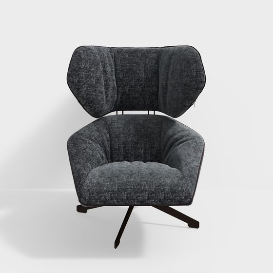 Modern Minimalist Lounge Chair 3D model