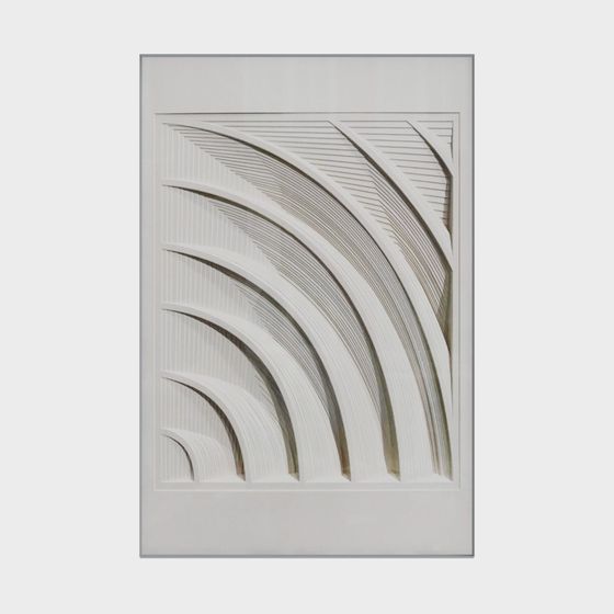 Artistic Streamlined Leaf 3D Model