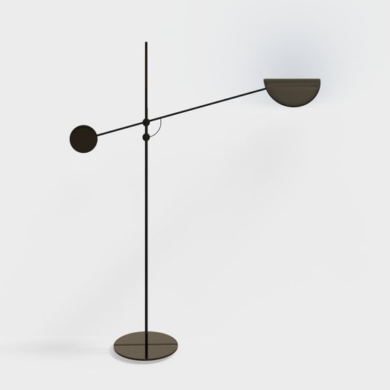 Minimalist Geometric Floor Lamp 3D model