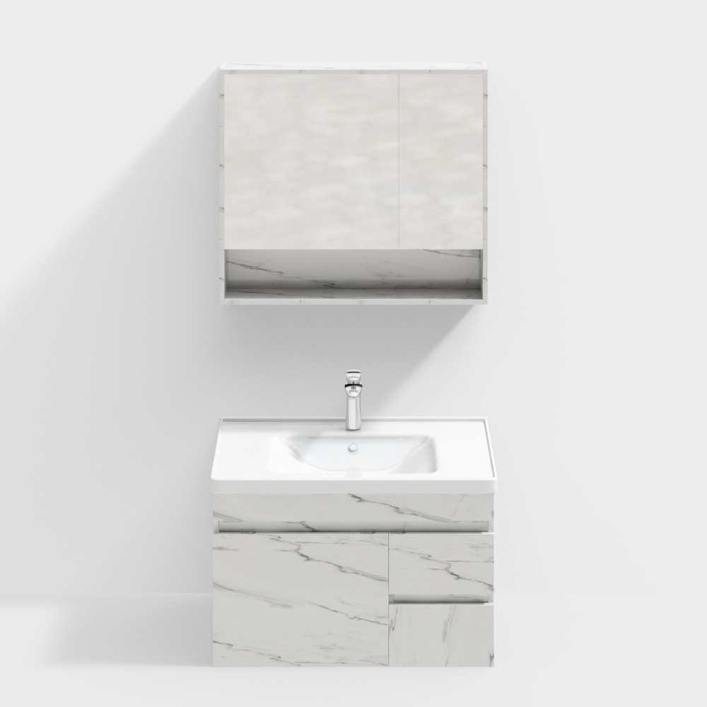 El elegante vertedero 8515-80 gabinete de baño