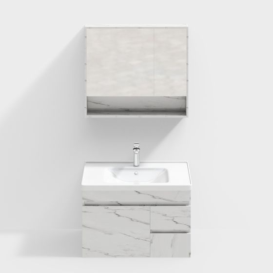 El elegante vertedero 8515-80 gabinete de baño