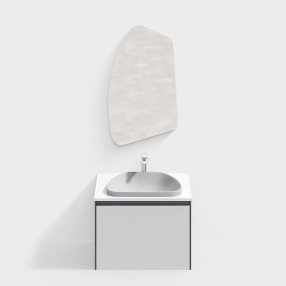 Minimalist Bathroom Cabinet 3D model