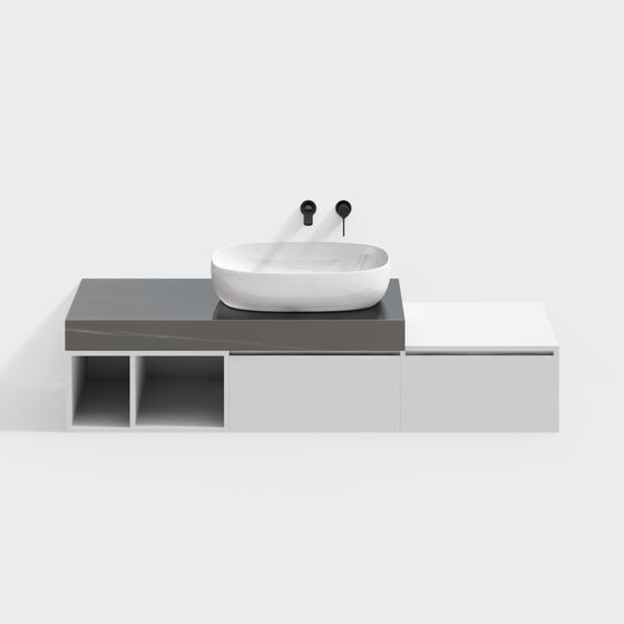 Urban Bathroom Vanity 3D model