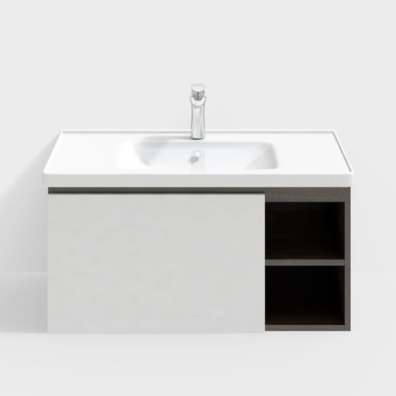 Minimalist Bathroom Vanity 3D model
