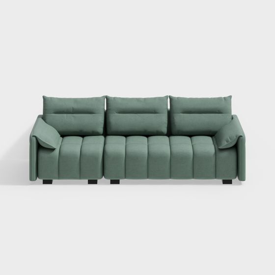 Unique Low-Poly Sofa 3D Model for Modern Interiors