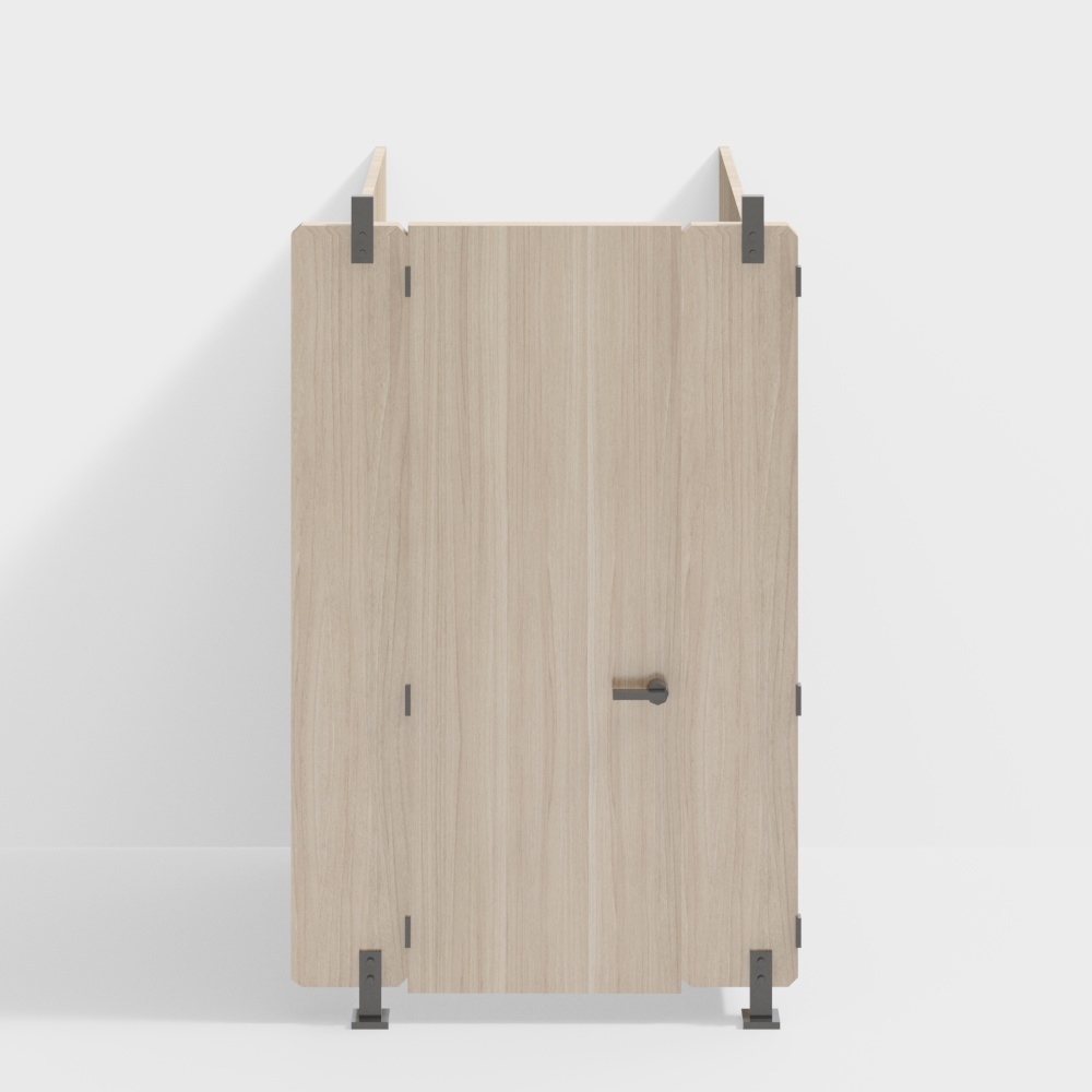 Modern public restroom squat toilet partition door combination