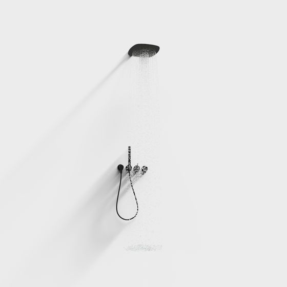 Minimalist Shower Head 3D model