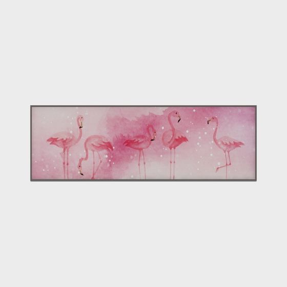 Watercolor Flamingo 3D model for Creative Projects